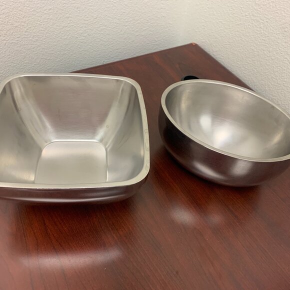 BOWLS - 2 Vintage VOLLRATH double wall bowls 18-8 Stainless Steel, 47674 & 47653 - Picture 1 of 16